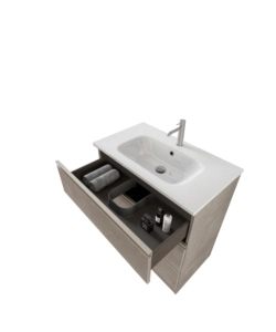 MOBILE BAGNO "CANOVA" CEMENTO, 80 CM